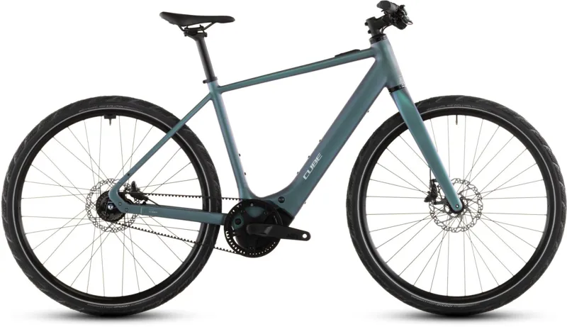 Balfes Bikes Cube Editor Hybrid SLT 400X Electric Hybrid Bike 2026 In Smaragdgrey/Prism | Free postage over £30, £10 off first order, price match & 0% finance.