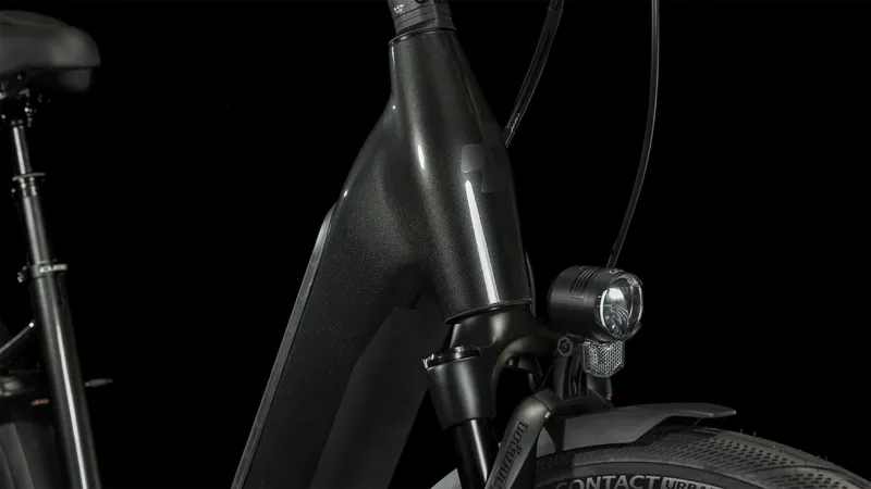 Cube Supreme Hybrid Ex 625 Electric Hybrid Bike 2024 in Grey/Black Easy Entry-3