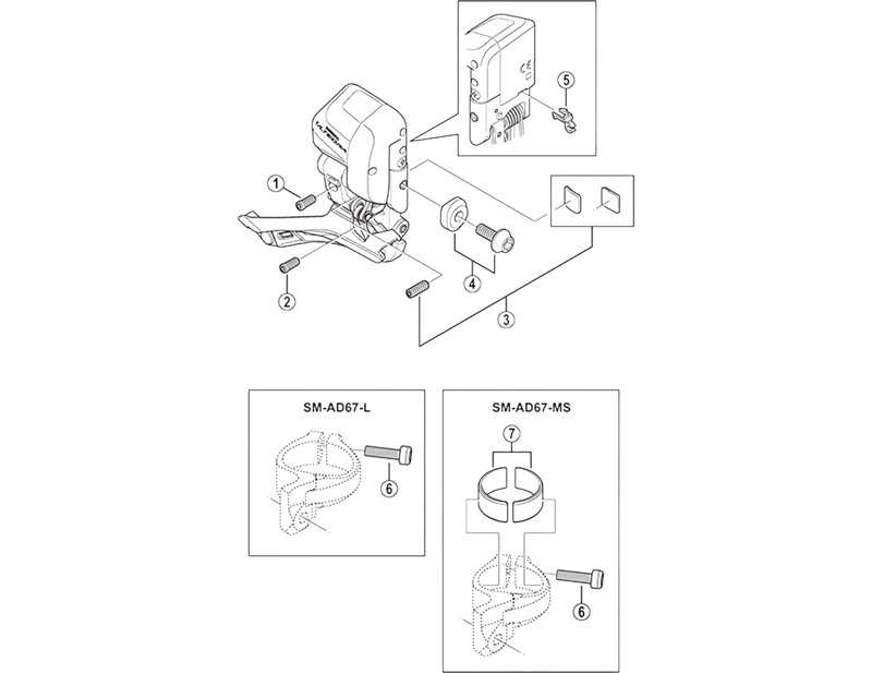 Balfes Bikes Shimano FD-6600 front derailleur clamp bolt - M5 x 13.5 mm and washer | Free postage over £30, £10 off first order, price match & 0% finance.