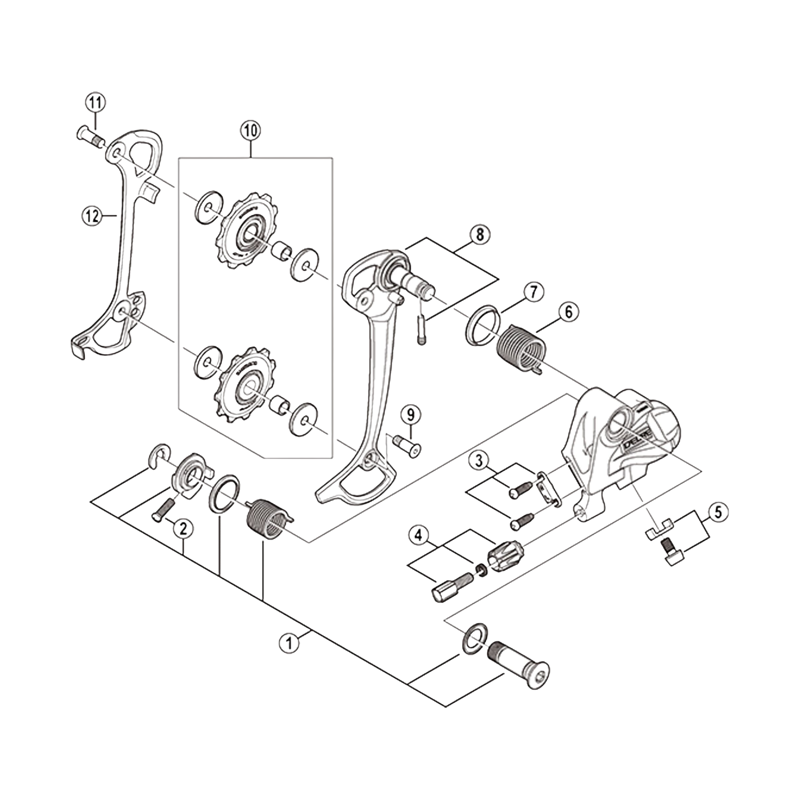 Balfes Bikes Shimano RD-M580 Rear Derailleur P-tension spring | Free postage over £30, £10 off first order, price match & 0% finance.