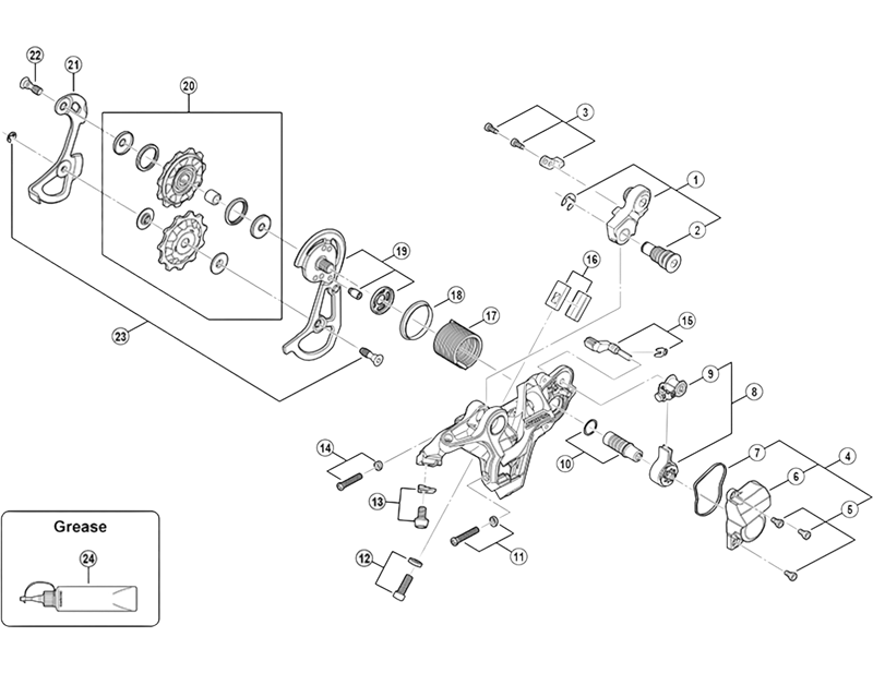 Balfes Bikes Shimano RD-M810 rear derailleur inner plate SS | Free postage over £30, £10 off first order, price match & 0% finance.