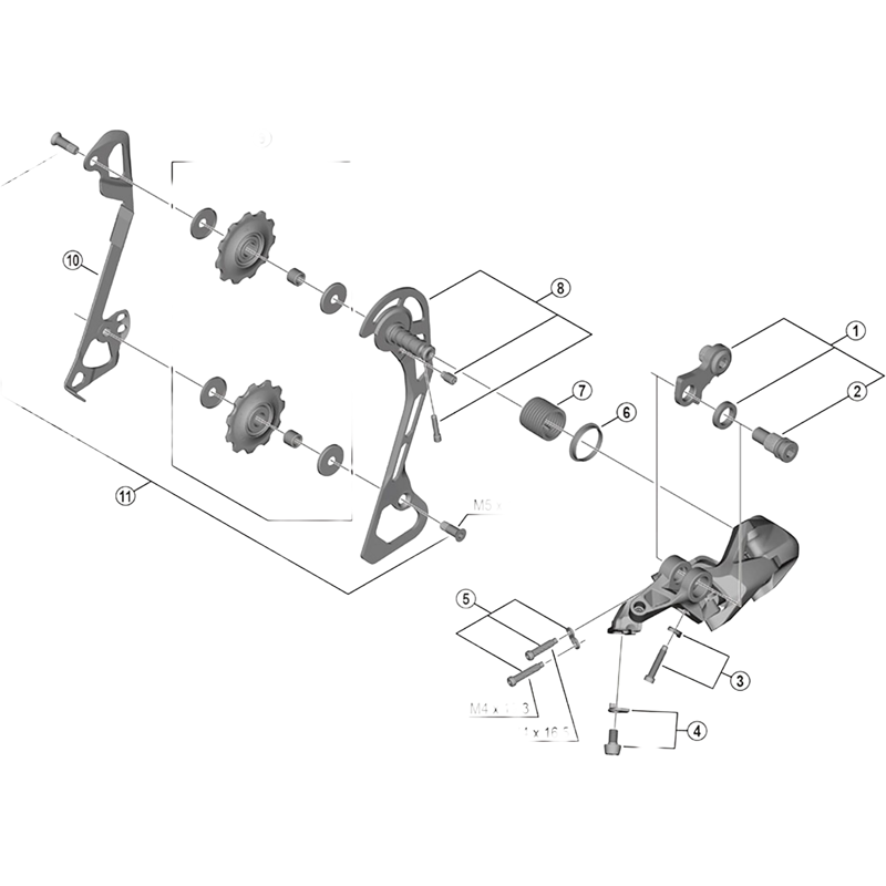Balfes Bikes Shimano RD-M772 rear derailleur P-tension spring | Free postage over £30, £10 off first order, price match & 0% finance.