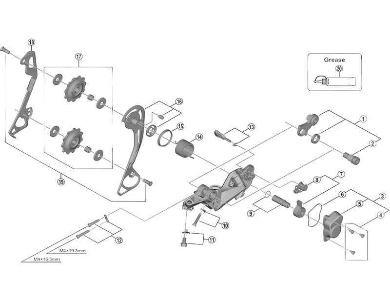 Balfes Bikes Shimano RD-M772 rear derailleur cable fixing bolt and plate | Free postage over £30, £10 off first order, price match & 0% finance.