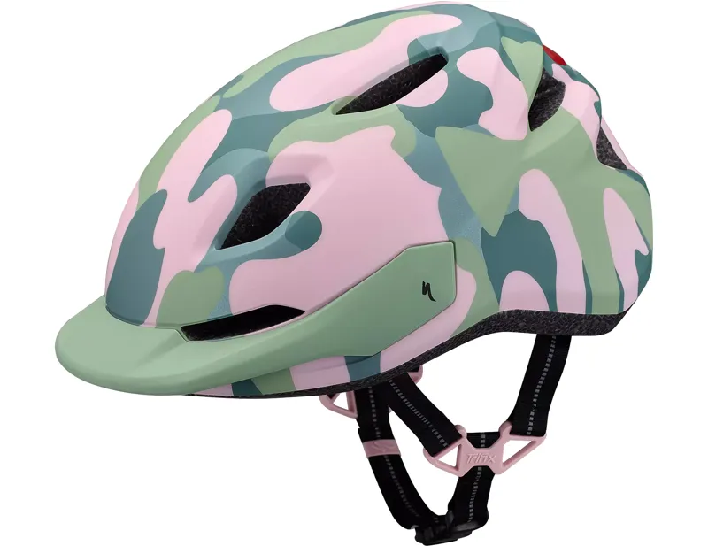 Balfes Bikes Specialized Shuffle 2 LED Kid's Helmet 49-55 cm in Camo Green/Pink | Free postage over £30, £10 off first order, price match & 0% finance.