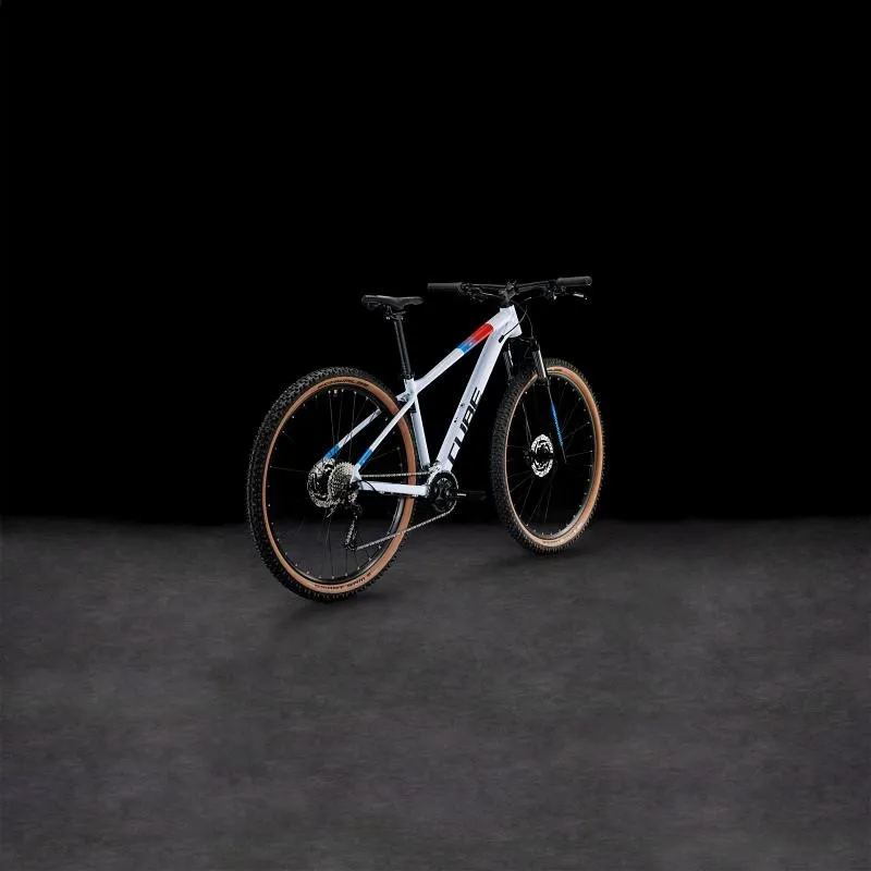 Cube Aim SLX Mountain Bike 2024 in White Blue Red-6