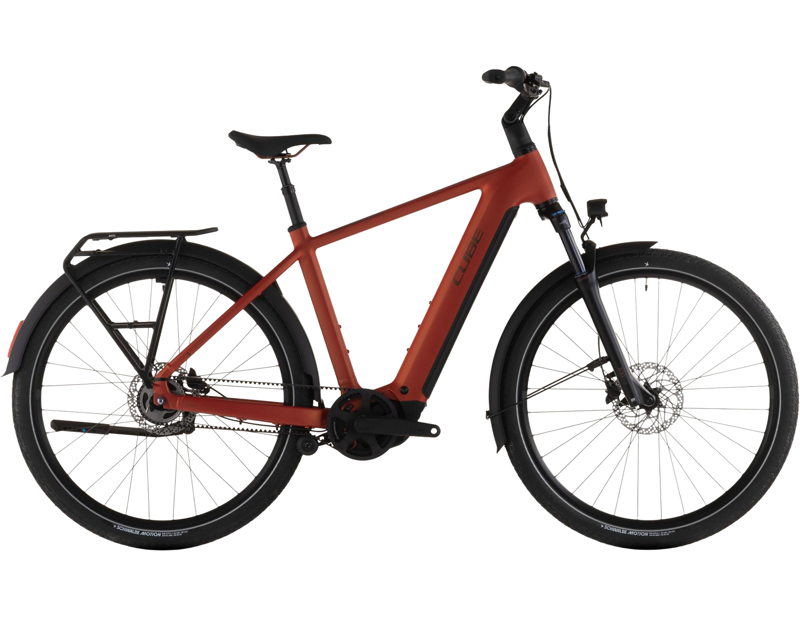 Cube Touring Hybrid Comfort SLX 800 Electric Hybrid Bike 2026 in Chilli/Chrome