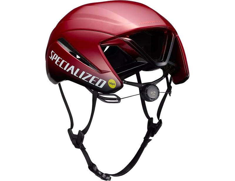 Specialized S-Works Evade 4 LTD Built for Legends MIPS Road Helmet in Race Red Vapour-4