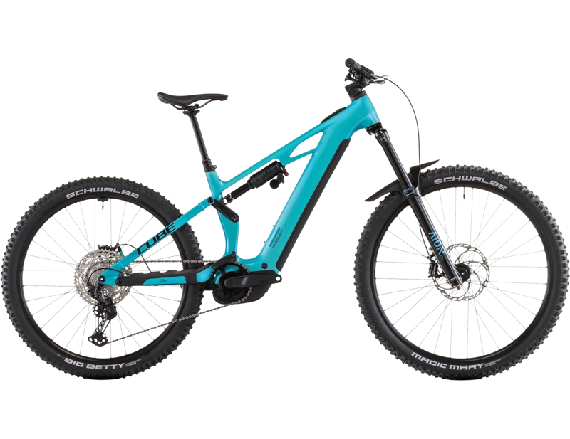 Cube Stereo Hybrid One77 HPC Race 800 Electric Mountain Bike 2026 in Swimmingpool/Black