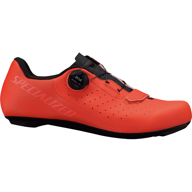 Balfes Bikes Specialized Torch 1.0 Road Shoes in Fiery Red | Free postage over £30, £10 off first order, price match & 0% finance.