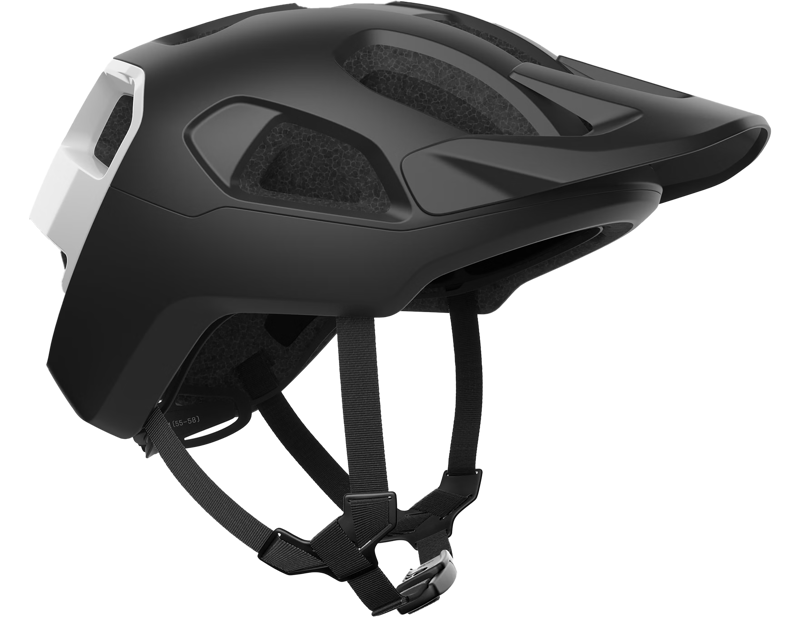 POC Cularis in Uranium Black Matt/Hydrogen White w. Logo