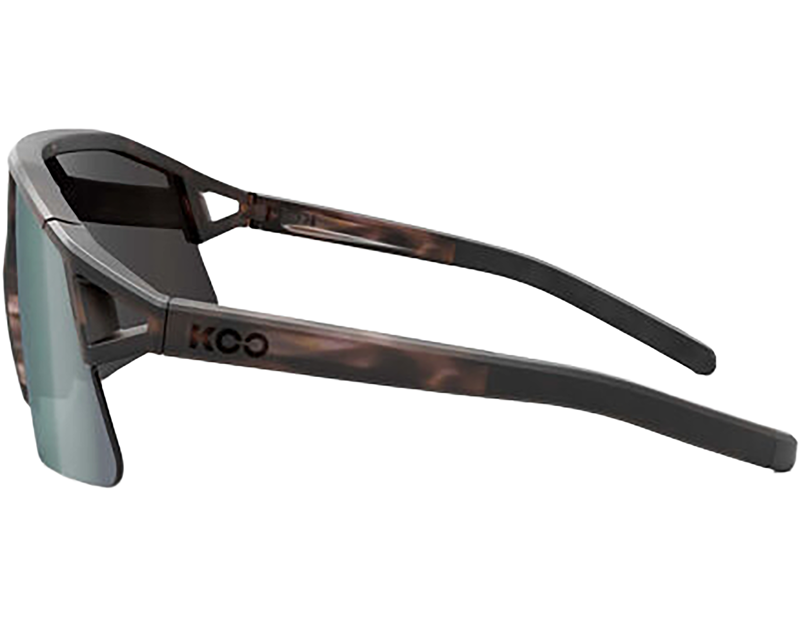 Koo Hype Sunglasses in Havana Matt/Petrol Mirror-2