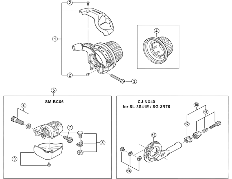 Balfes Bikes Shimano ST-7S20 Nexus cable adjusting barrel unit | Free postage over £30, £10 off first order, price match & 0% finance.