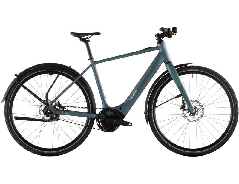 Balfes Bikes Cube Editor Hybrid SLT 400X FE Electric Hybrid Bike 2026 In Smaragdgrey/Prism | Free postage over £30, £10 off first order, price match & 0% finance.