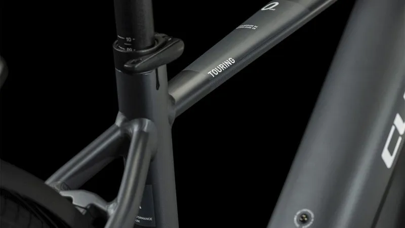 Cube Touring Hybrid One 500 Electric Bike 2025 in Grey White-1