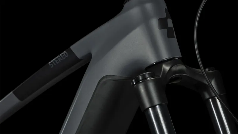 Cube Stereo Hybrid 140 HPC Race 750 Full Suspension Electric Mountain Bike 2024 in Grey-4