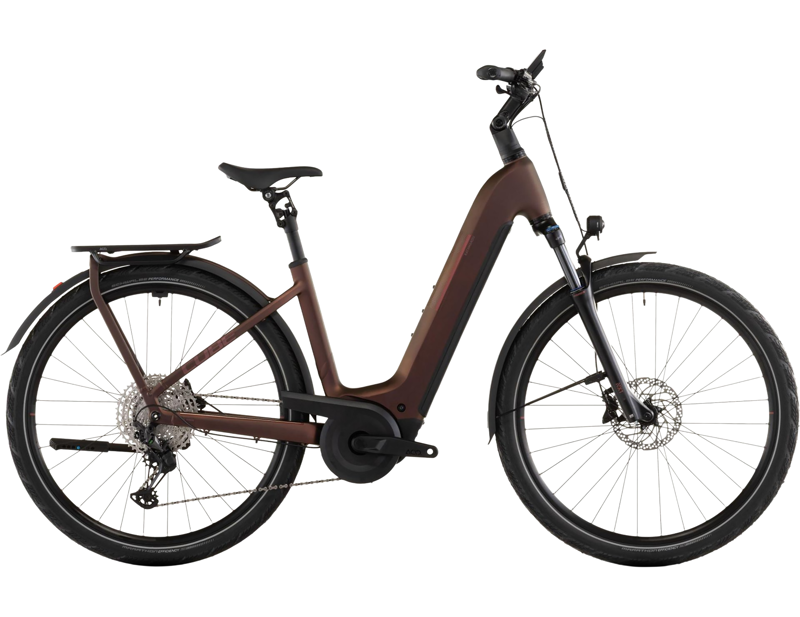 Balfes Bikes Cube Kathmandu Easy Entry Hybrid Pro 800 Electric Hybrid Bike 2026 in Sunglow/Chrome | Free postage over £30, £10 off first order, price match & 0% finance.