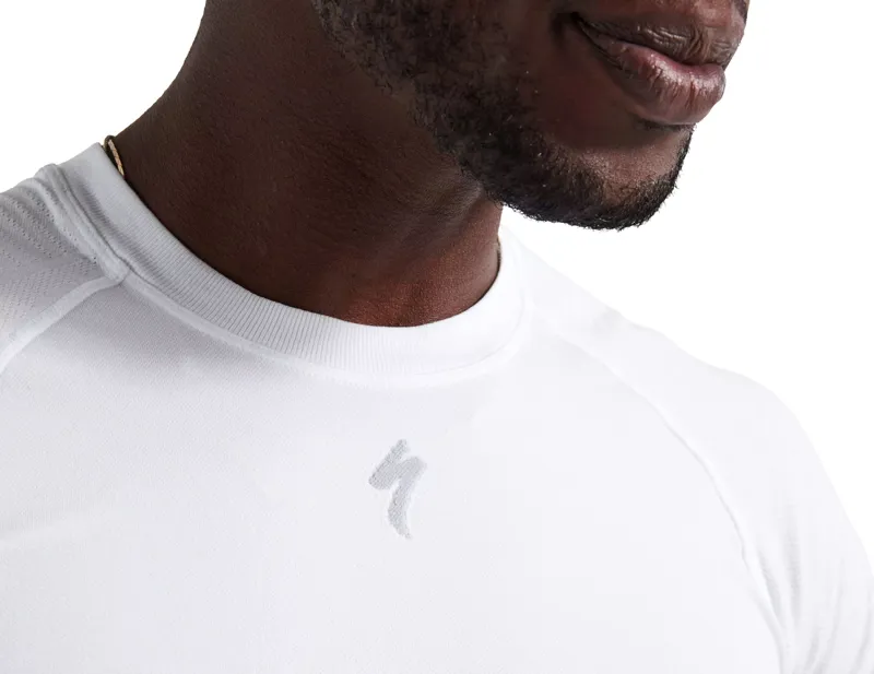 Specialized Seamless Light Short Sleeve Base Layer in White-3