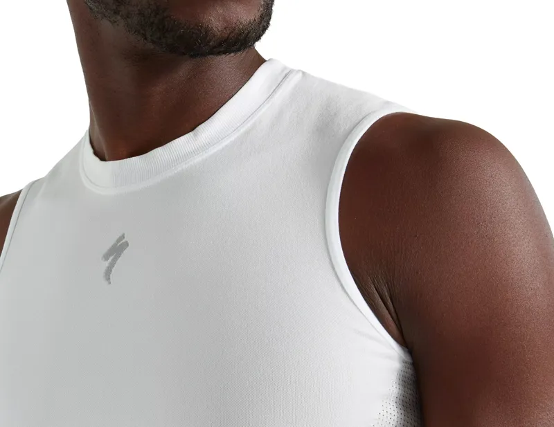 Specialized Seamless Light Sleeveless Base Layer in White-2