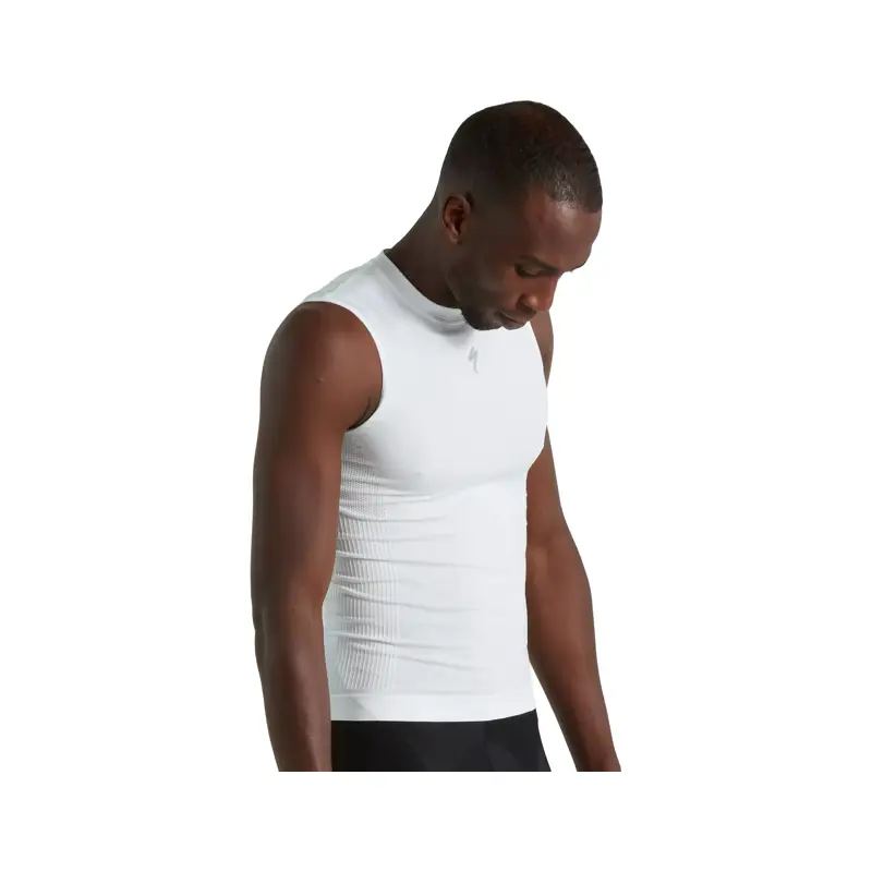 Balfes Bikes Specialized Seamless Light Sleeveless Base Layer in White | Free postage over £30, £10 off first order, price match & 0% finance.