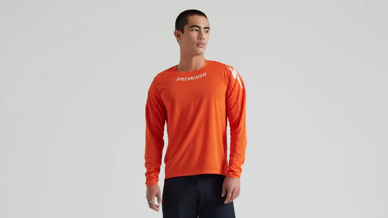 Specialized Gravity Long Sleeve Jersey in Fiery Red-1