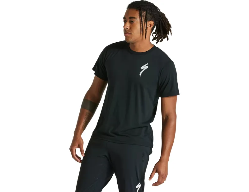 Balfes Bikes Specialized S-Logo Short Sleeve T-Shirt in Black | Free postage over £30, £10 off first order, price match & 0% finance.