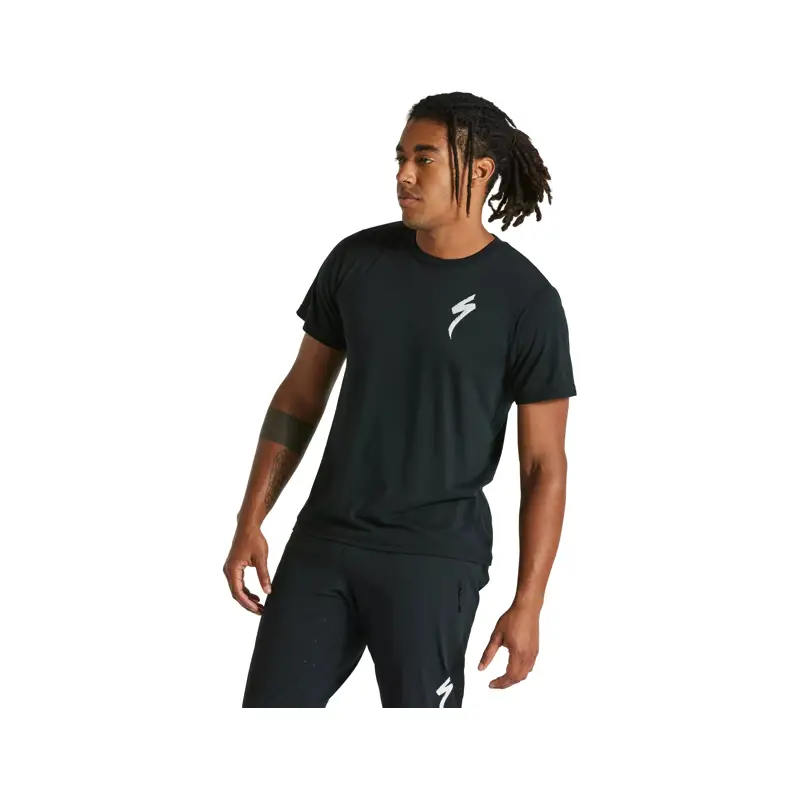 Balfes Bikes Specialized S-Logo Short Sleeve T-Shirt in Black | Free postage over £30, £10 off first order, price match & 0% finance.