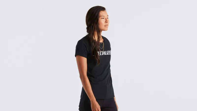 Specialized Women's Wordmark Short Sleeve T-Shirt in Black-1