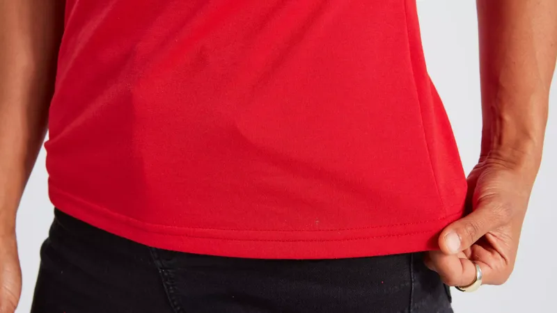 Specialized Women's Wordmark Short Sleeve T-Shirt in Flo Red-4