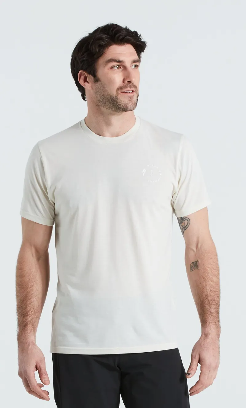 Specialized Stoke Short Sleeve T- Shirt in White Mountains