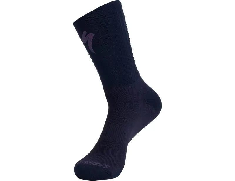 Balfes Bikes Specialized Knit Tall Socks in Dark Navy/Dusk | Free postage over £30, £10 off first order, price match & 0% finance.