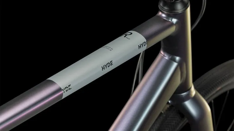 Cube Hyde Race Hybrid Bike 2024 in Galactic Black-1