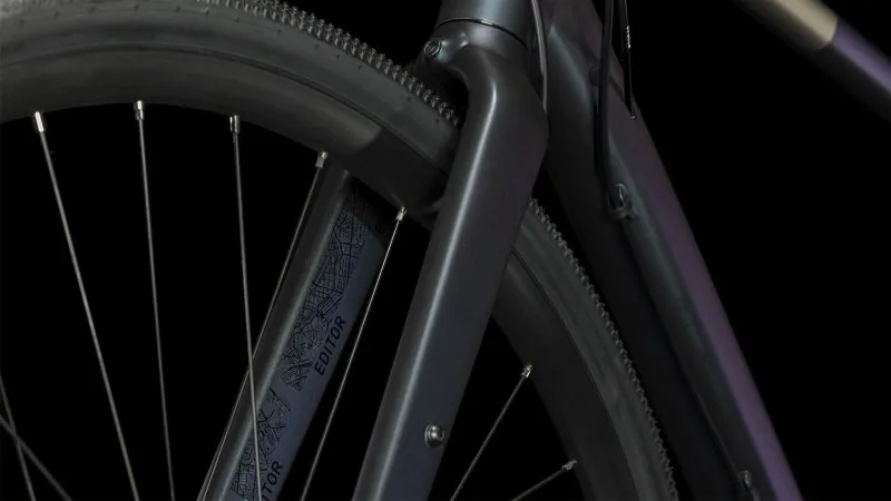 Cube Editor Hybrid Bike 2024 in Metal Blue-5