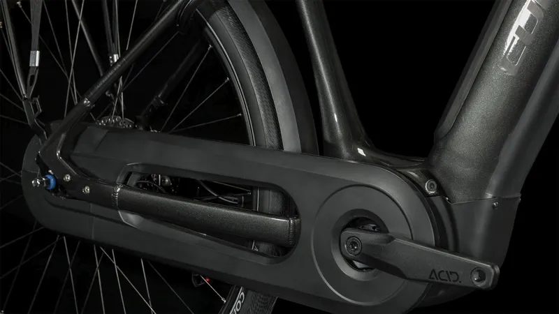 Cube Supreme Hybrid Ex 625 Electric Hybrid Bike 2024 in Grey/Black Easy Entry-2