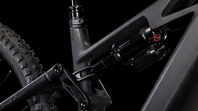 Cube Stereo Hybrid ONE77 HPC SLX 800Wh Electric Full Suspension MTB 2025 in Blackline-4