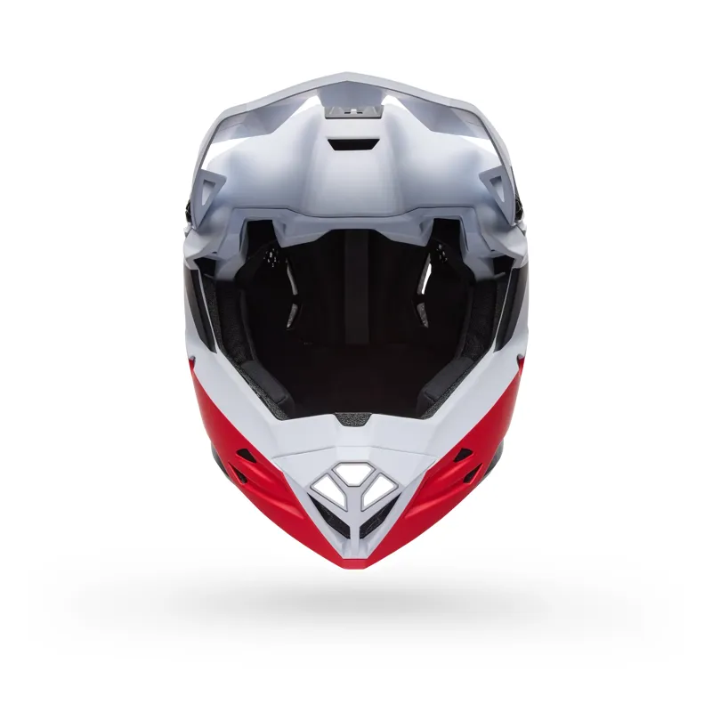 Bell Full-10 MIPS Level Set Full Face Helmet in White/Red-2
