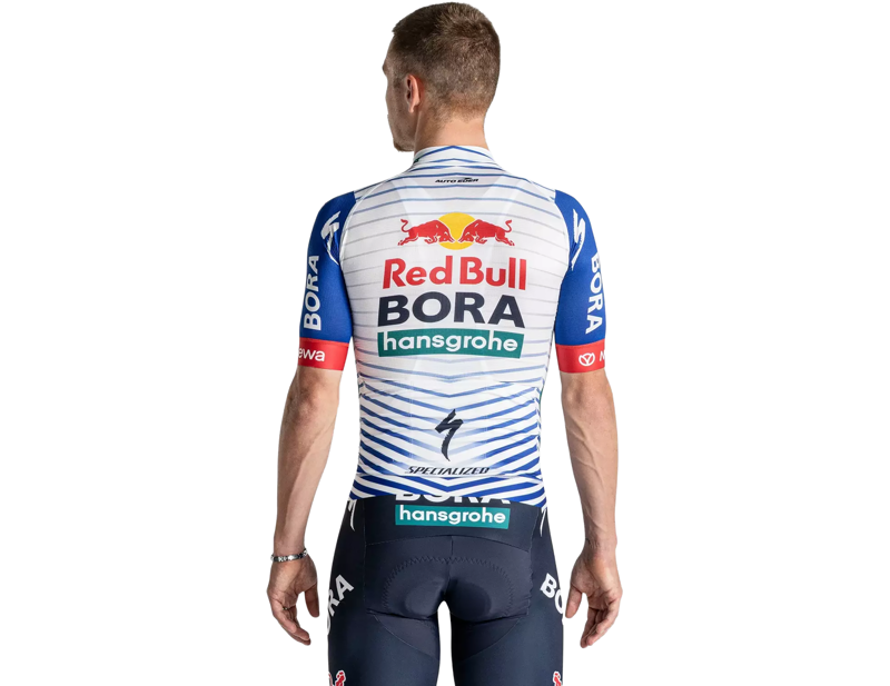 Specialized Red Bull - BORA - hansgrohe Short Sleeve Replica Jersey in White/Red Bull Blue-3