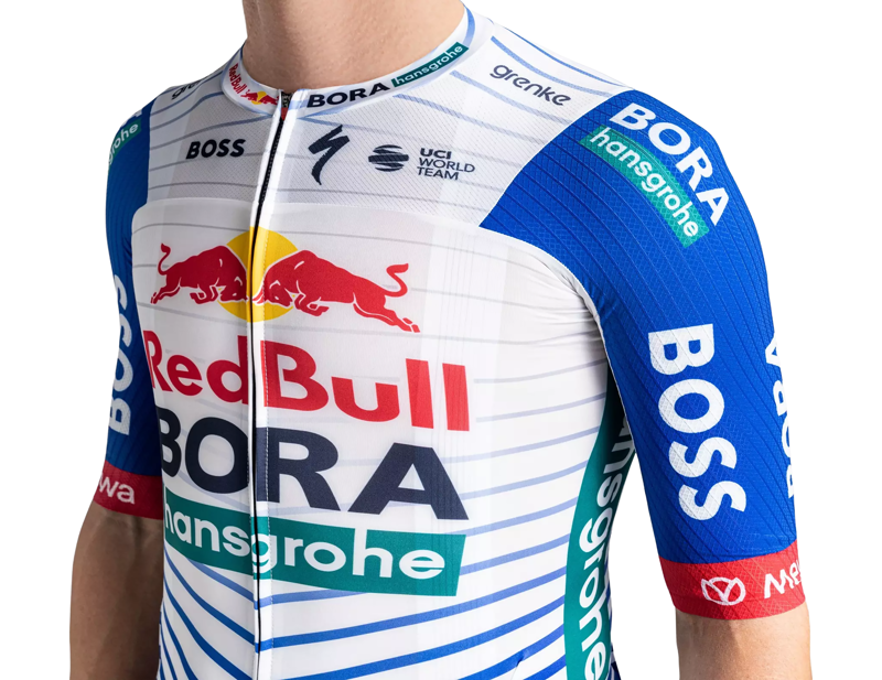 Specialized Red Bull - BORA - hansgrohe Short Sleeve Race Jersey in White/Red Bull Blue-3