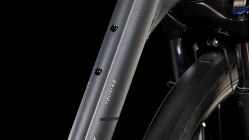 Cube Touring Pro Easy Entry Hybrid Bike 2025 in Slab Grey/Metal-2