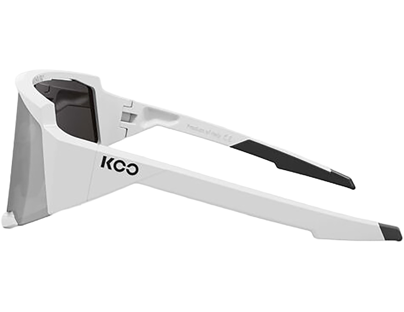Koo Spectro Sunglasses in White/Super Silver Mirror-2