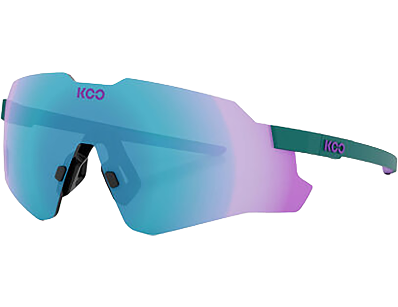 Balfes Bikes Koo Nebula Sunglasses in Teal Matt/Dark Turquoise Mirror | Free postage over £30, £10 off first order, price match & 0% finance.