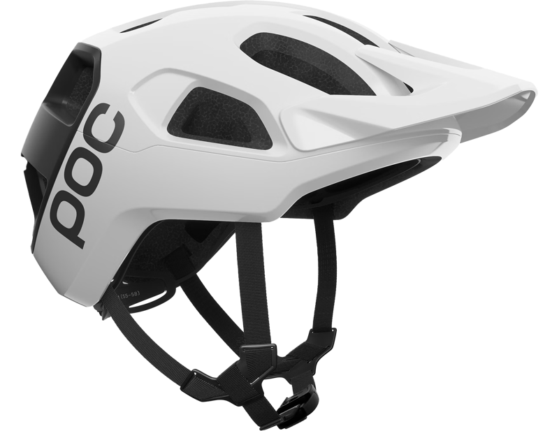 POC Cularis in Hydrogen White/Uranium Black Matt w. Logo