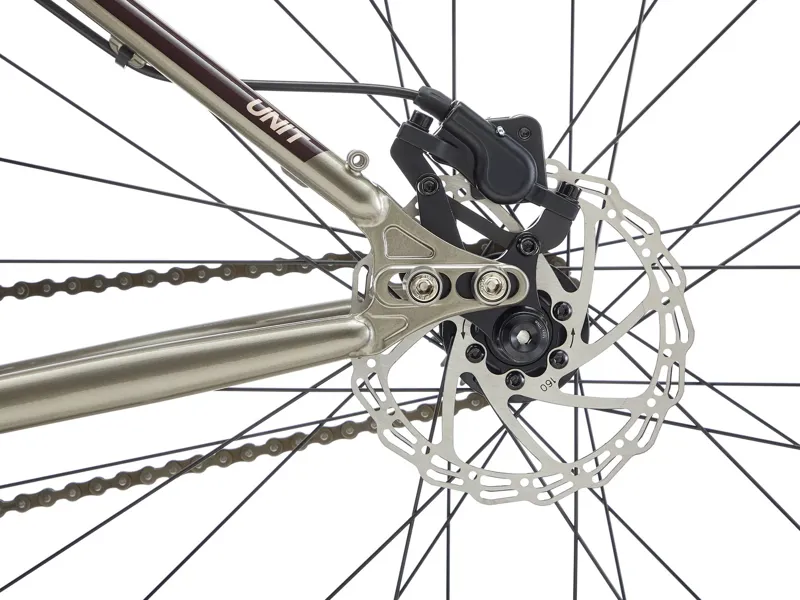 Kona Unit Hardtail Mountain Bike 2025 in Gloss Metallic Grey w/ Chocolate and Tan Decals-5