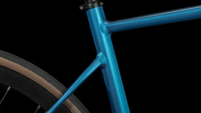 Cube Attain Race Road Bike 2024 in Blue-3