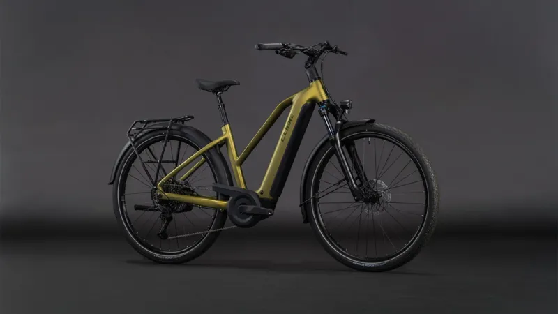 Cube Touring Hybrid Pro 800 Trapeze Electric Hybrid Bike 2026 in Goldenlime/Black-7