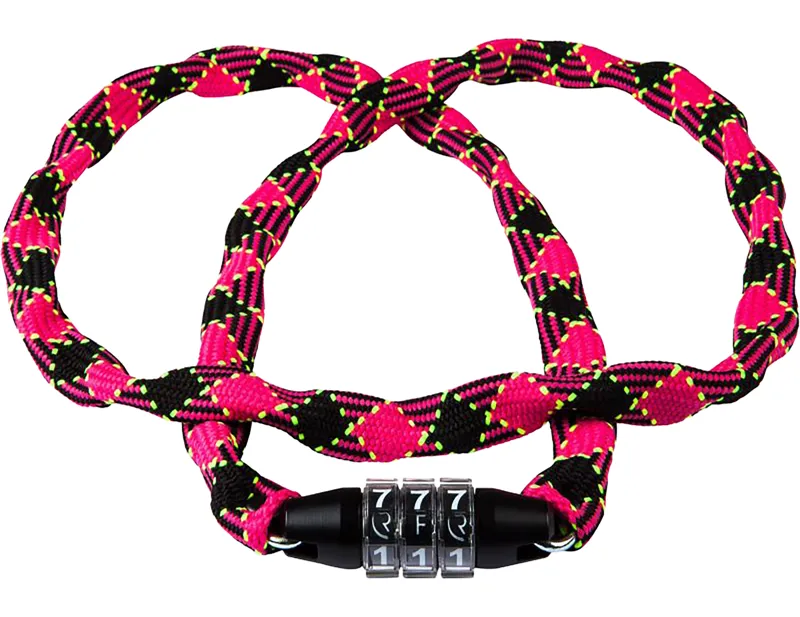 Balfes Bikes Rfr Chain Combination Lock Junior in Neon Pink | Free postage over £30, £10 off first order, price match & 0% finance.