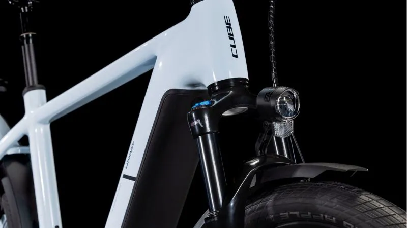 Cube Kathmandu Hybrid One 800 Electric Hybrid Bike 2025 in Polar White/Black-5