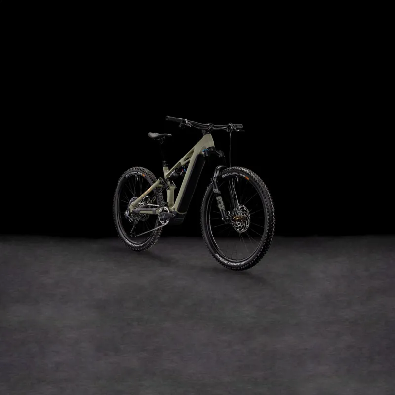 Cube Stereo Hybrid ONE77 HPC TM 800 Electric Full Suspension MTB 2025 in Dustyolive/Gold-7