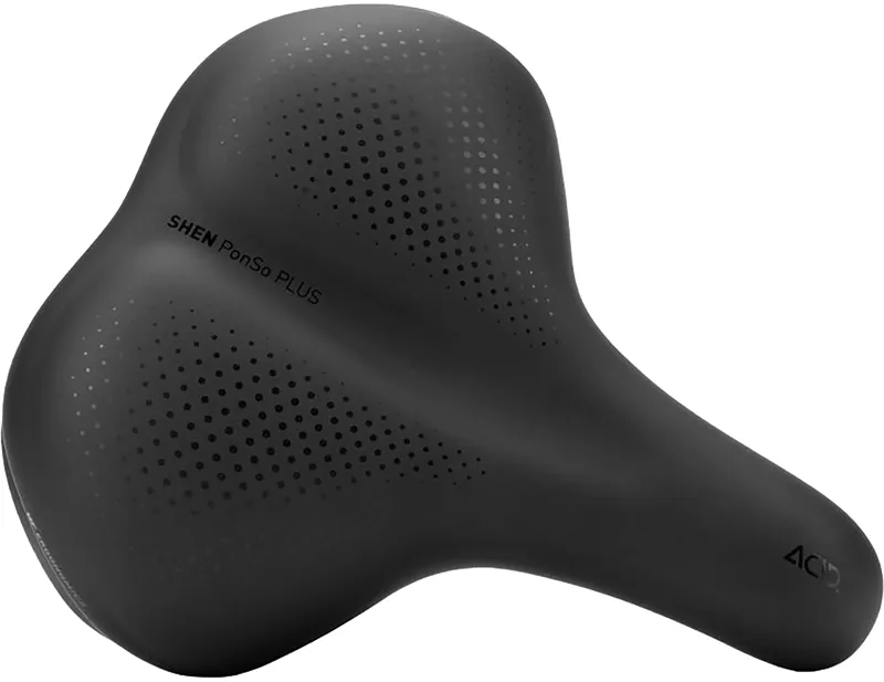 Balfes Bikes Acid Saddle Shen Ponso Plus in Black | Free postage over £30, £10 off first order, price match & 0% finance.
