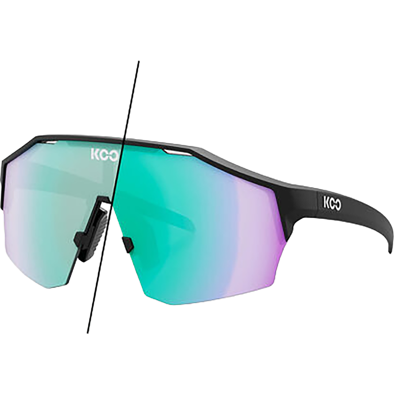 Balfes Bikes Koo Alibi Sunglasses in Black Matt/Photochromic Green Mirror | Free postage over £30, £10 off first order, price match & 0% finance.