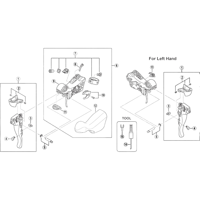 Balfes Bikes Shimano ST-6700 right hand adjustment block - 5 mm | Free postage over £30, £10 off first order, price match & 0% finance.
